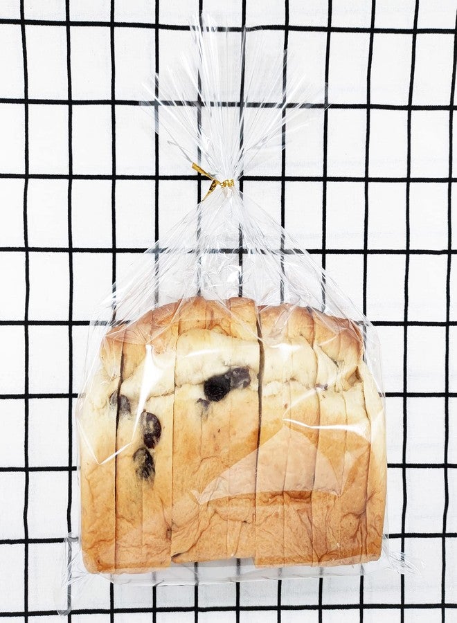 XLSFPY 100PCS Cellophane Bags 11x14 inches, Clear Treat Bags with 4’’ Twist Ties, Plastic Cello Bags - 1.4 mils Thick OPP Rice Crispy Bags for Gift Goodie Favor Candy Cake Pop Birthday Party Cookies (11’’ x 14’’) - Image 3